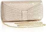 Women’s Elegant Evening Clutch Bag, Sparkling Rhinestones, Detachable Chain Strap Small Handbag for Wedding, Prom, Bridal Party, Cocktail, Formal Events and Special Occasions - Best Deal Finder