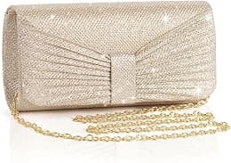 Women’s Elegant Evening Clutch Bag, Sparkling Rhinestones, Detachable Chain Strap Small Handbag for Wedding, Prom, Bridal Party, Cocktail, Formal Events and Special Occasions - Best Deal Finder