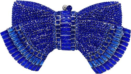 RomanticDesign Women Sparkly Bowknot Evening Clutch Luxury Rhinestone Bride Purse Wedding Party Prom Banquet Handbag على Amazon.ae - متتبع الأسعار