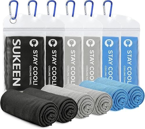 Sukeen Cooling Towel Instant Evaporative Cooling,Snap Cooling Towel for Sports,Yoga,Golf,Gym,Neck,Workout and More(40”x 12”) on Amazon.ae - Price Tracker