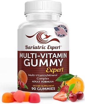 Multivitamin Gummies – Fast-Melting Dietary Supplement for Adults Post-Gastric Sleeve and Bypass, Nutritionist Recommended, 90 Count على Amazon.ae - متتبع الأسعار
