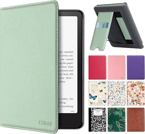 CoBak Stand Case for Kindle Paperwhite 12th Gen (7", 2024, SA568B SA569P) and Kindle Colorsoft Signature Edition – Not for 6.8" and 6" Models, Hand Strap, Auto Sleep Wake, Hard Shell, Snut Fit, Sage على Amazon.ae - متتبع الأسعار