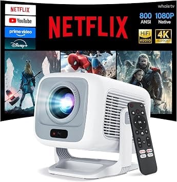 [Netflix Licensed 4K Supported] Native 1080P Smart Projector, FHD 800 ANSI on Amazon.ae - Price Tracker