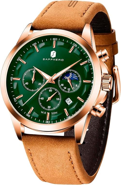BY BENYAR Mens Watches Multifunction Chronograph Date Quartz Watch for Men Black Analog Wrist Watch Gift for Men Casual Business on Amazon.ae - Price Tracker