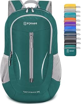 ZOMAKE Foldable Backpack Lightweight Packable 25 L, Small Hiking Daypack Water Resistant Travel Bag Nylon Outdoor Sports Camping Rucksack Walking Trekking for Men Women Seniors - Amazon.ae Price Tracker