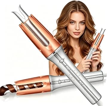 Beauenty Automatic Curling Iron, 32mm/1.25 inch Auto Self Rotating Curling Wand, 3 Adjustable Temperature, Fast Heating, 2-Way Rotation, Auto Hair Curler Iron for Short Long Hair Styling (Silver) على Amazon.ae - متتبع الأسعار