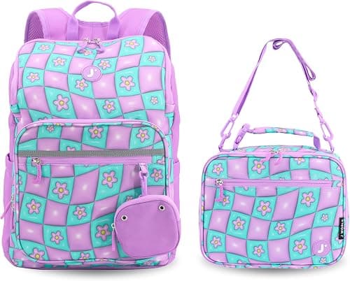 J World New York Unisex Kid's School Bookbag with Lunch Bag على Amazon.ae - متتبع الأسعار