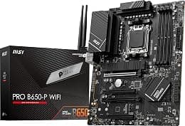 MSI لوحة ام برو B650-P واي فاي برو سيريز (AMD AM5، ATX، DDR5، منفذ الملحقات الاضافية السريع 4.0، M.2، ساتا 6 جيجابت/ثانية، USB 3.2 الجيل الثاني، HDMI/DP، واي فاي 6E، معالج كمبيوتر مكتبي AMD رايزن 7000 - دليلك لأفضل العروض