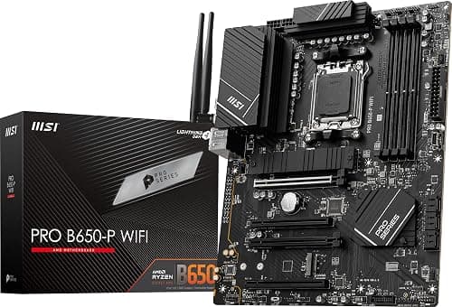MSI PRO B650-P WiFi ProSeries Motherboard (AMD AM5, ATX, DDR5, PCIe 4.0, M.2, SATA 6Gb/s, USB 3.2 Gen 2, HDMI/DP, Wi-Fi 6E, AMD Ryzen 7000 Series Desktop Processor) (Upgraded Version) on Amazon.ae - Price Tracker