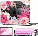 CISSOOK Floral Case Cover for MacBook Pro 13 Inch 2023 2022 2021 2020 Release M2 Chip A2338 M1 A2289 A2251, Plastic Hard Shell Case with Keyboard Cover for MacBook Pro 13" Touch Bar, Gorgeous Flowers - Best Deal Finder