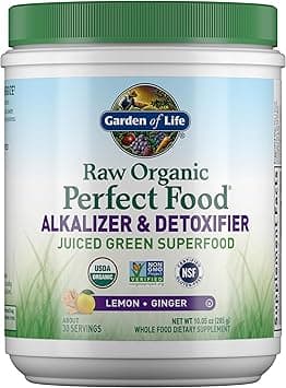 Garden of Life Raw Organic Perfect Food Alkalizer & Detoxifier Juiced Greens Superfood Powder - Lemon Ginger, 30 Servings (Packaging May Vary) - Non-GMO, Gluten Free Whole Food Dietary Supplement - Amazon.ae Price Tracker