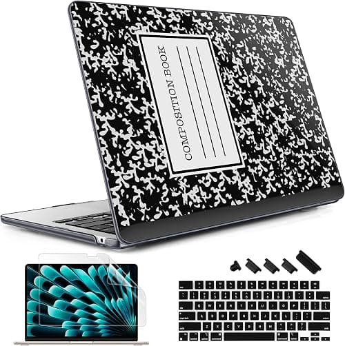 May Chen Compatible with MacBook Air 13.6 Inch Case 2024 2023 2022 Release Model A3113 M3 A2681 M2 Chip, Plastic Hard Shell Case for MacBook Air 13.6" with Liquid Retina Display, Book على Amazon.ae - متتبع الأسعار
