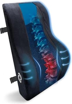 Samsonite, Mid-Low Back Support Pillow with Cooling Gel for Office Chair or Car Seat - Boost Your Lower Back Comfort Zone, [HIGH Grade - Memory Foam], Versatile Supportive Lumbar Cushion - Amazon.sa Price Tracker