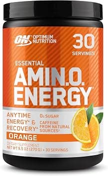 Optimum Nutrition (ON) Amino Energy - Pre Workout With Green Tea, Bcaa, Amino Acids, Keto Friendly, Green Coffee Extract, 0 Grams of Sugar, Anytime Energy Powder - Orange Cooler, 270 G, 30 Servings on Amazon.ae - Price Tracker