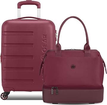 SwissGear 7366, Merlot, 2-Piece Set (Mini Weekender/19'), 7366 Hardside Expandable Luggage With Spinner Wheels على Amazon.ae - متتبع الأسعار