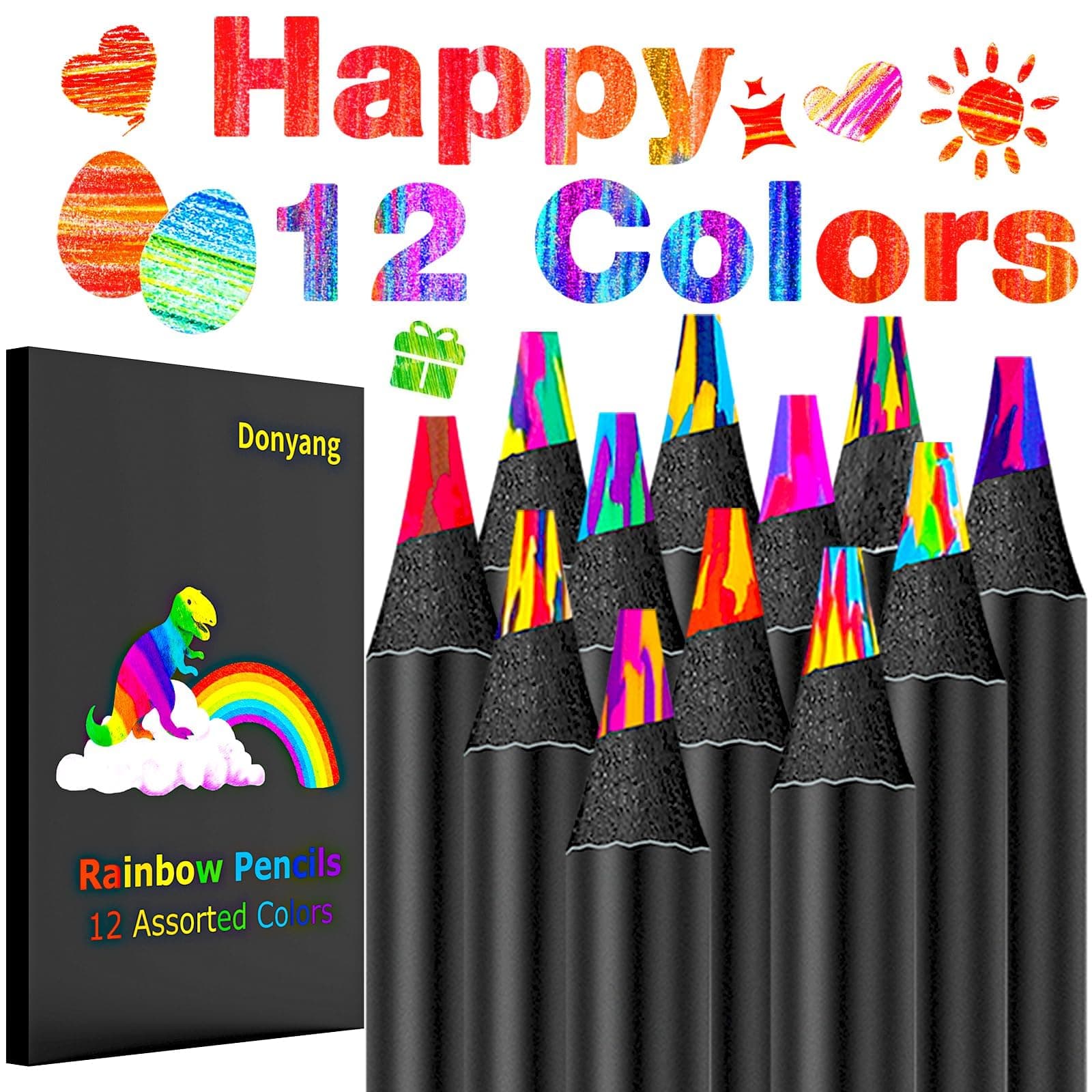 Stocking Stuffers for Kids,12-Color Rainbow Pencils with Gift Box, Christmas Gifts for Adults, Teens Birthday Party Art Supplies, Cool Stuff, Jumbo Colored Pencils for Girls Coloring Sketching Drawing on Amazon.ae - Price Tracker
