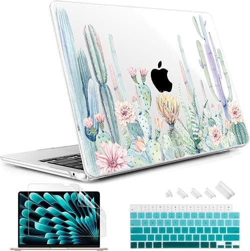 May Chen Compatible with MacBook Air 13.6 Inch Case 2024 2023 2022 Release Model A3113 M3 A2681 M2 Chip, Plastic Hard Shell Case for MacBook Air 13.6" with Liquid Retina Display, Cactus on Amazon.ae - Price Tracker