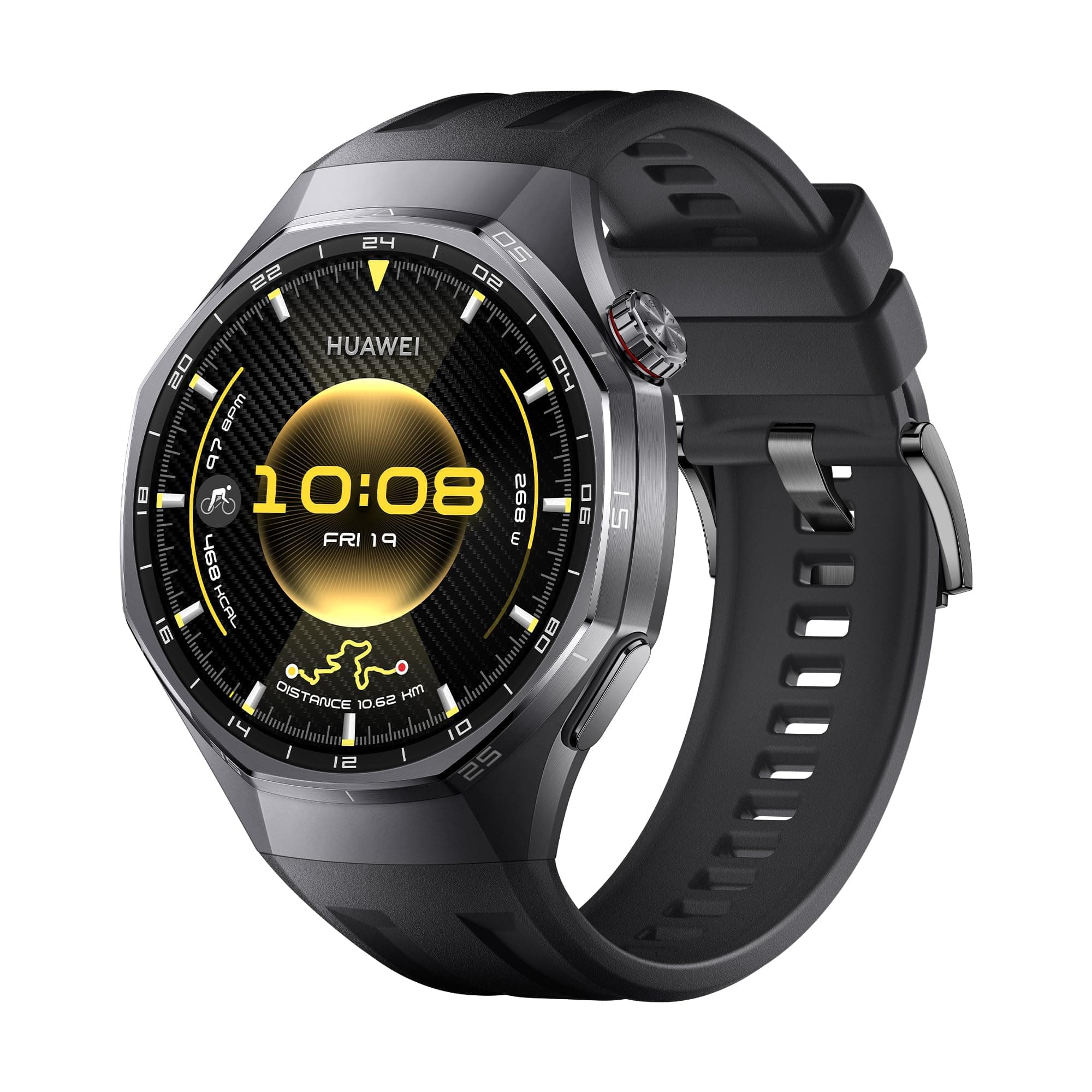HUAWEI WATCH GT 6 Pro Smart Watch, 46mm, upto 21 days battery life, GPS Smart Watches with 100+ Sports Mode, Cycling, iOS & Android Compatible, ECG Analysis, Health Monitoring, Black on Amazon.ae - Price Tracker
