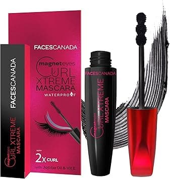 FACESCANADA FACES CANADA Magneteyes Curl Xtreme Mascara - Black, 8g | Curls Lashes | Waterproof | Quick Drying | Long Wear | Intense Black Finish | Lightweight | Enriched With Jojoba Oil & Vitamin E on Amazon.ae - Price Tracker