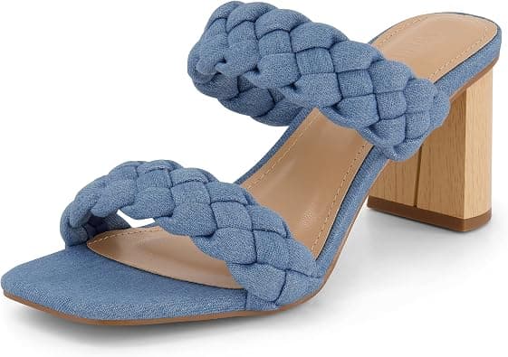 Dunes + CUSHIONAIRE Technology Women's Iris braided Heel Sandal +Memory Foam and Wide Widths Available on Amazon.ae - Price Tracker