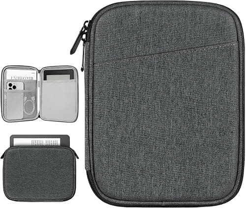 Vinabilia 6-7 Inch Protective Sleeve Carrying Case for 7" Kindle Paperwhite and Kindle Colorsoft Signature Edition, 6" Kindle, 6" Kobo Clara BW/Colour, 7" Kobo Libra Colour/E-Reader, Dark Gray on Amazon.ae - Price Tracker