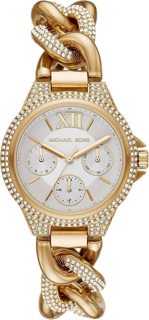 Michael Kors Mini Camille Women's Watch, Stainless Steel Watch for Women with Steel or Leather Band on Amazon.ae - Price Tracker