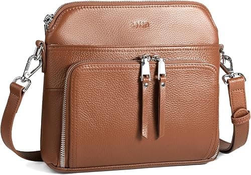befen Genuine Leather Crossbody Purses for Women, Women's Small Crossbody Shoulder Bag with Built in RFID Wallet on Amazon - Best Deal Finder