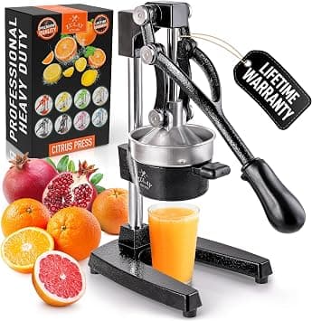 Citrus juicer orange squeezer and lemon squeezer manual press metal grey on Amazon.ae - Price Tracker