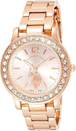 U.S. Polo Assn. Women's Quartz Watch, Analog Display and Gold Plated Strap USC40330 on Amazon.ae - Price Tracker