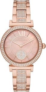 Michael Kors Women's Abbey Three-Hand, Rose Gold-Tone Stainless Steel Watch, MK4617 - دليلك لأفضل العروض