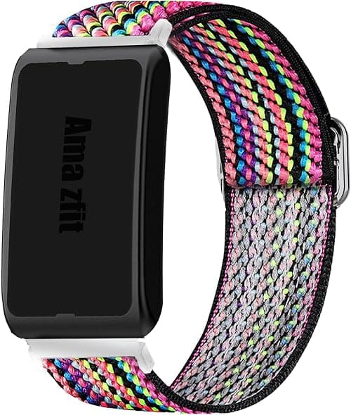 Lamshaw Compatible for Amazfit Helio Bands, Stretch Elastics Nylon Adjustable Replacement Strap Accessories for Men & Women Compatible for Amazfit Helio Fitness Tracker Wristband on Amazon.ae - Price Tracker