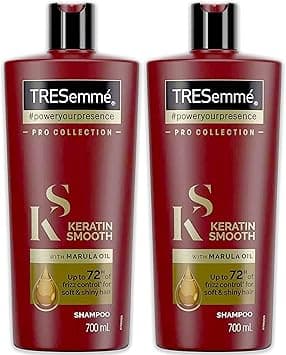 TRESemmé Keratin Smooth Shampoo with Marula Oil, Pro Collection - 24 Fl Oz / 700 mL x 2 Pack on Amazon.ae - Price Tracker