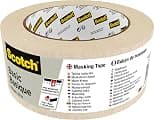 Scotch Basic Masking Tape 48mm x 50m, 1 roll/pack | Beige color | Masking and Protection | Medium to High adhesion | For walls, metal, wood and more | Easy to Remove with no residue - Best Deal Finder