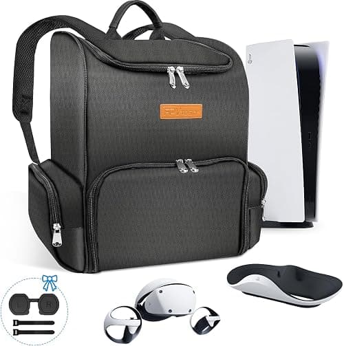 FPVtosky 2-IN-1 Rucksack for PS5 & PSVR2, Large Capacity Travel Bag, Black, Compatible with Playstation 5 & PS VR2 Gaming Accessories على Amazon.ae - متتبع الأسعار