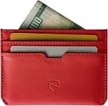 Vaultskin MOORGATE Slim Card Holder - Minimalist Leather Wallet, RFID Blocking Sleeve, Fits Front Pocket, for Men and Women - Best Deal Finder