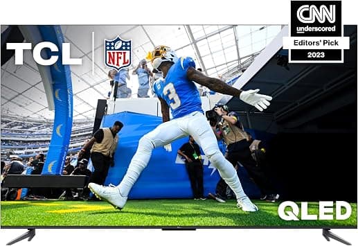 TCL 55-Inch Q6 QLED 4K Smart TV with Google TV (55Q650G, 2023 Model) Dolby Vision, Dolby Atmos, HDR Pro+, Game Accelerator Enhanced Gaming, Voice Remote, Works with Alexa, Streaming UHD Television على Amazon.ae - متتبع الأسعار