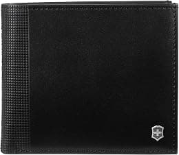 Victorinox Altius Alox Deluxe Bi-Fold Leather Wallet with RFID Protection, Black, Black, Bi-fold - Best Deal Finder