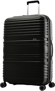 Eminent Wheeled Suitcase TPO Hard Case Lightweight and Robust Travel Case 4 Quiet 360° Wheels TSA Lock Telescopic Handle Minimalist & Modern KH16 (Checked Luggage 28-Inch, Black) - Best Deal Finder