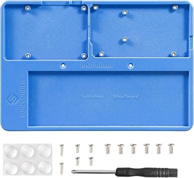 SunFounder RAB Holder for Raspberry Pi Breadboard Holder 5 in 1 Base Plate Compatible with Arduino Uno R4 Minima/WiFi/Uno R3/Mega R3, Raspberry Pi 5 4B 3B+ 3B 2 Model B and 400 800 Points Breadboard على Amazon.ae - متتبع الأسعار
