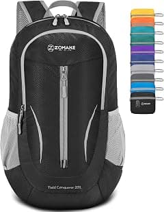 ZOMAKE Foldable Backpack Lightweight Packable 25 L, Small Hiking Daypack Water Resistant Travel Bag Nylon Outdoor Sports Camping Rucksack Walking Trekking for Men Women Seniors - Amazon.ae Price Tracker