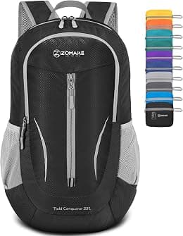 ZOMAKE Foldable Backpack Lightweight Packable 25 L, Small Hiking Daypack Water Resistant Travel Bag Nylon Outdoor Sports Camping Rucksack Walking Trekking for Men Women Seniors - Amazon.ae Price Tracker