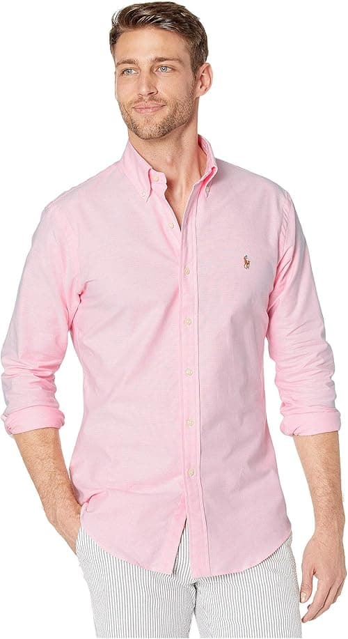 Polo Ralph Lauren Men's Strech Oxford Shirt Slim fit Classic Long Sleeve on Amazon.ae - Price Tracker