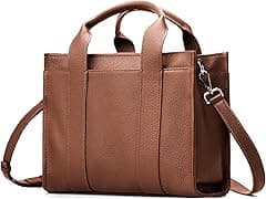 befen Genuine Leather The Essential Small Tote Bag for Women with Zipper, Women's Designer Satchel Crossbody Handbags - Amazon.ae Price Tracker