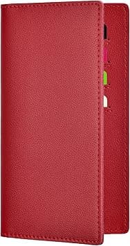 Hoffi Black Checkbook Covers for Personal Duplicate Checks, Genuine Leather Checkbooks Register Cover Holder Wallets for Women & Men, Red, One size, Classic on Amazon.ae - Price Tracker