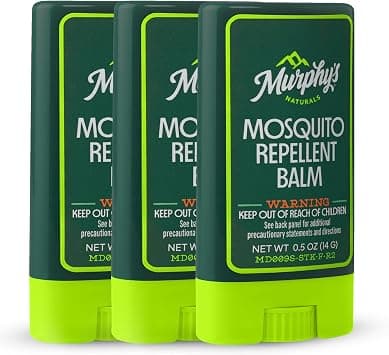 Murphy's Naturals Mosquito Repellent Balm Stick, Plant-Based Ingredients, Travel-Pocket Size, 0.5oz Each, 3-Pack - Best Deal Finder