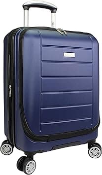 World Traveler Dejuno Compact 20" Carry-on Luggage with Laptop Pocket, Navy, Carry-On 20-Inch, Dejuno Compact 20" Carry-on Luggage With Laptop Pocket - Navy - Amazon.ae Price Tracker