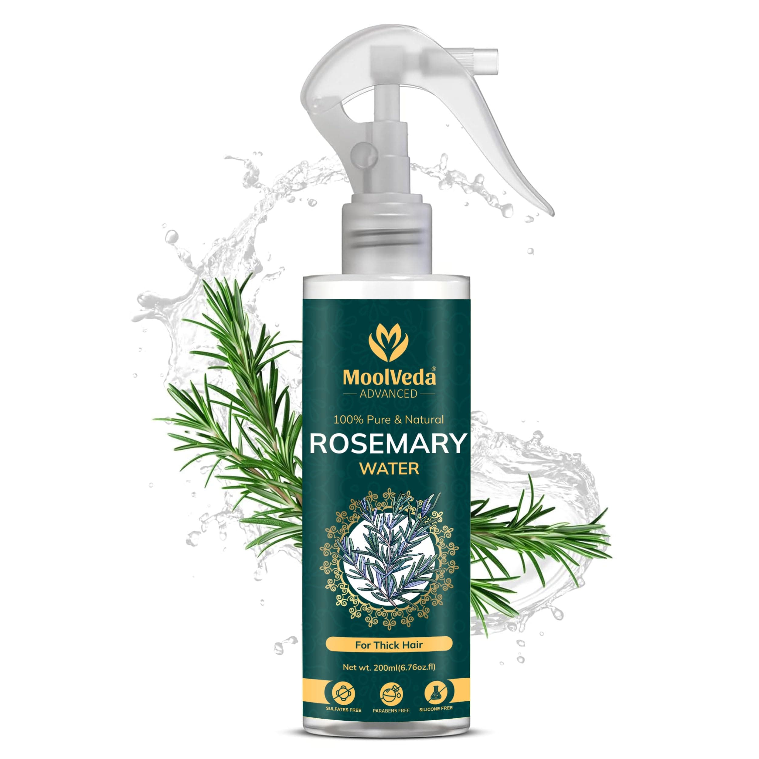 Moolveda Rosemary Water Spray For Hair Care | Rosemary Hair Mist | Adds Shine | Helps Reduce Hairfall | Strengthens Hair | Suitable For All Hair Types (200 ml) on Amazon.ae - Price Tracker