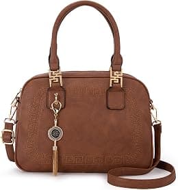 Montana West Small Top Handle Purse for Women Crossbody Satchel Handbag Barrel Bag - Best Deal Finder