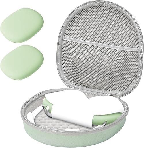 ProCase Airpods Max Case, Hard Travel Carrying Headphone Case with Silicone Earpad Cover & Mesh Pocket, Airpod Max Accessories Bag -Green on Amazon.ae - Price Tracker