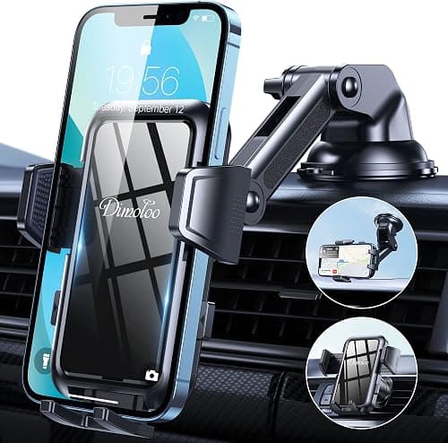 Phone Mount for Car (3 in 1) Dashboard Windshield Air Vent [Multi-Angle Adjustment Arm] Dash Phone Holder Mount, Car Cell Phone Holder, Hands Free iPhone Stand for Car Fit for All Mobile Phones. on Amazon.ae - Price Tracker